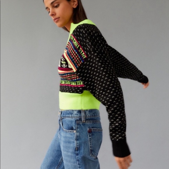 Urban Outfitters Sweater Penguin crop quarter zip - Picture 4 of 4